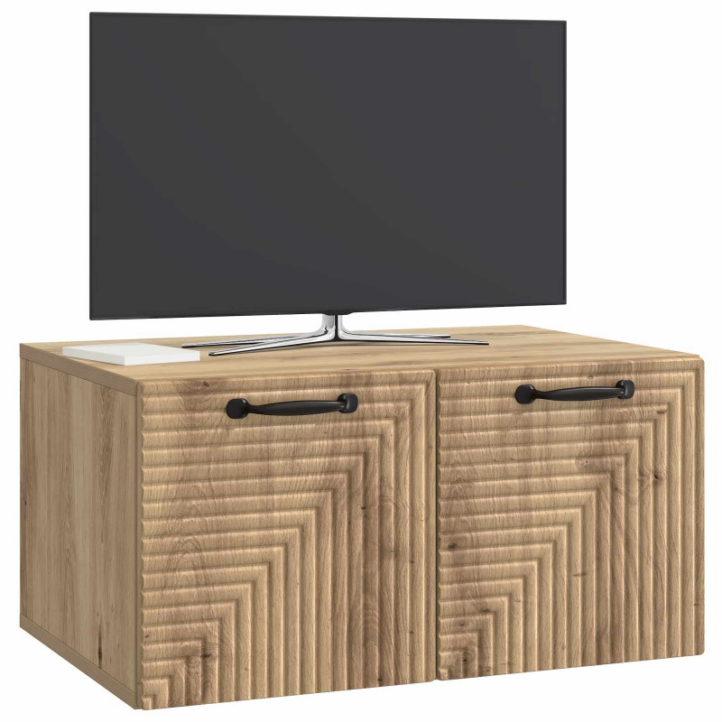Szafka RTV montowana na ścianie Dąb artisan 59,5 x 41 x 30 cm