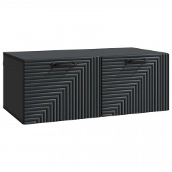 Szafka RTV montowana na ścianie Czarny 78,5 x 41 x 30 cm