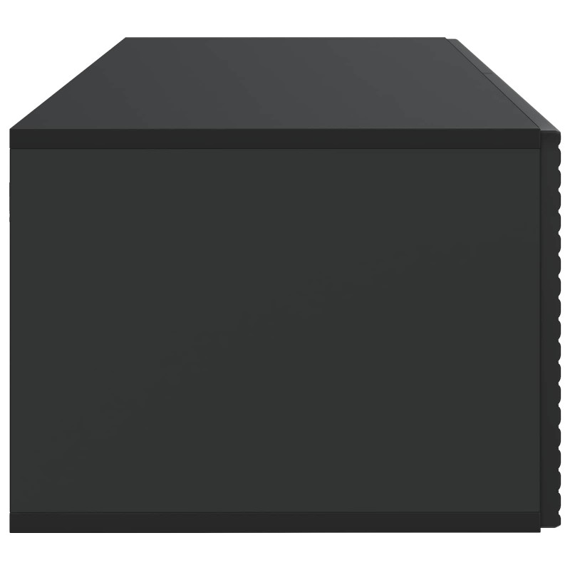 Szafka RTV montowana na ścianie Czarny 78,5 x 41 x 30 cm