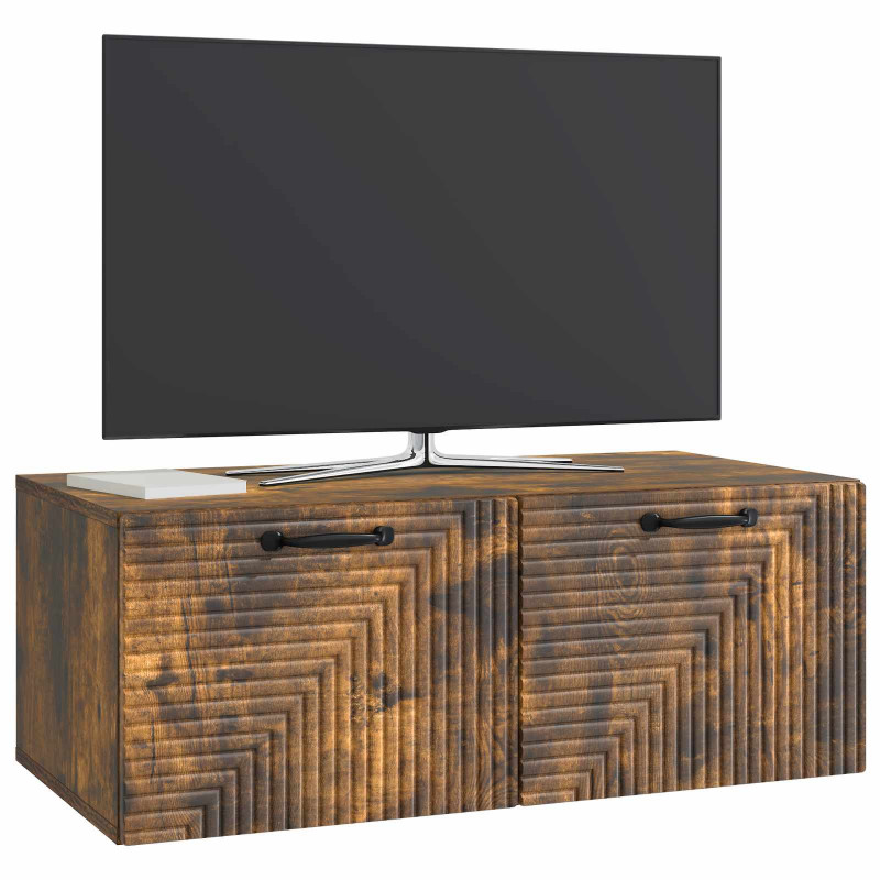 Szafka RTV montowana na ścianie Dąb wędzony 78,5 x 41 x 30 cm