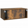 Szafka RTV montowana na ścianie Dąb wędzony 78,5 x 41 x 30 cm