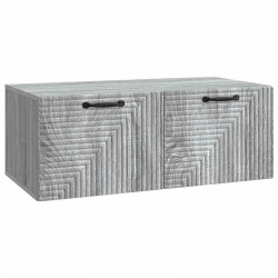 Szafka RTV montowana na ścianie Szary Sonoma 78,5 x 41 x 30 cm