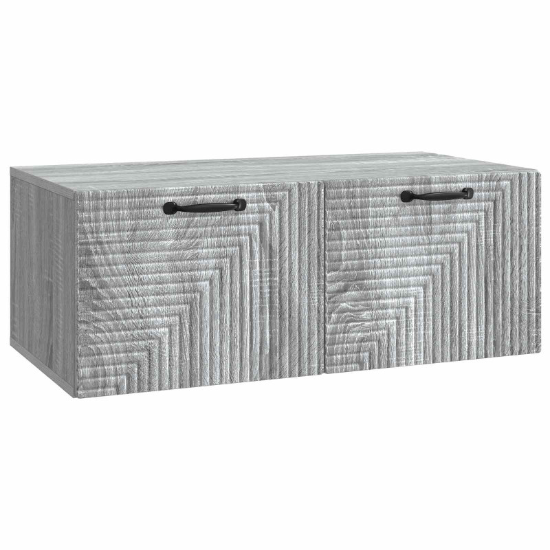 Szafka RTV montowana na ścianie Szary Sonoma 78,5 x 41 x 30 cm