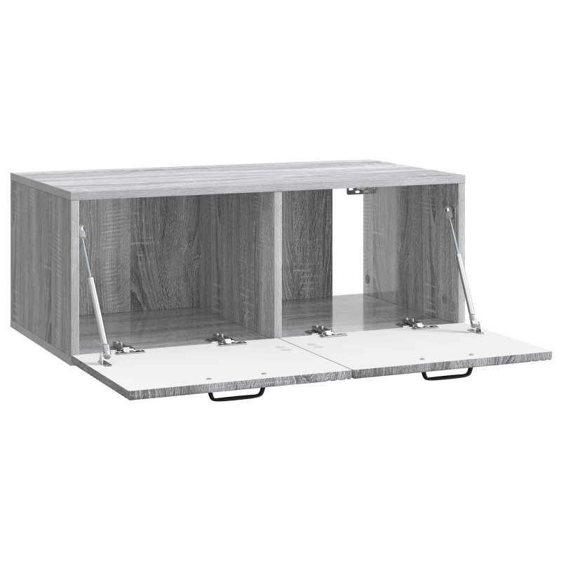 Szafka RTV montowana na ścianie Szary Sonoma 78,5 x 41 x 30 cm