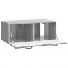 Szafka RTV montowana na ścianie Szary Sonoma 78,5 x 41 x 30 cm
