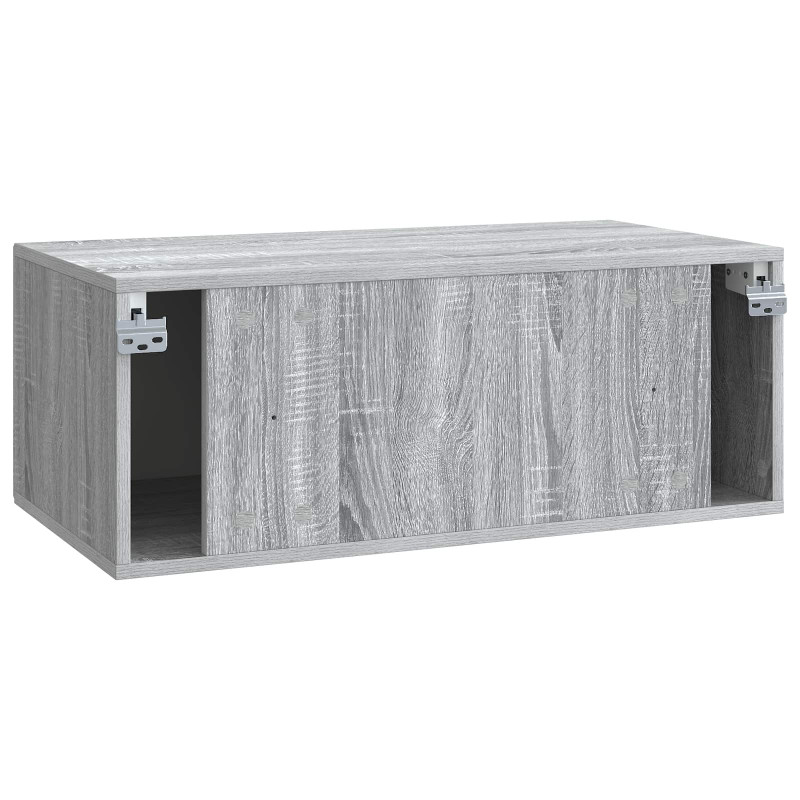 Szafka RTV montowana na ścianie Szary Sonoma 78,5 x 41 x 30 cm