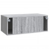 Szafka RTV montowana na ścianie Szary Sonoma 78,5 x 41 x 30 cm