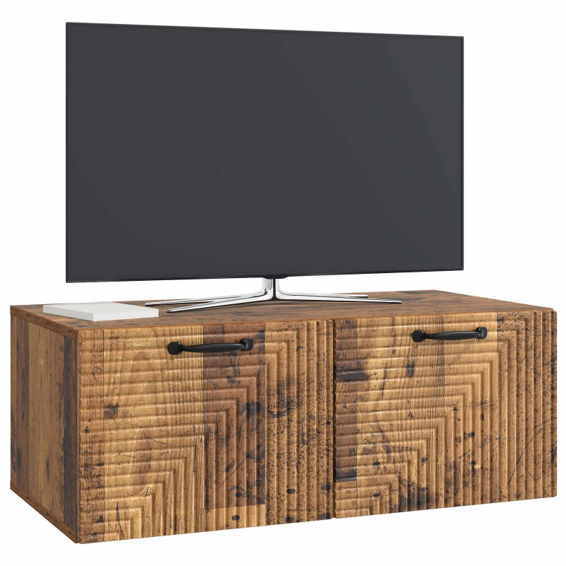 Szafka RTV montowana na ścianie Stare drewno 78,5 x 41 x 30 cm