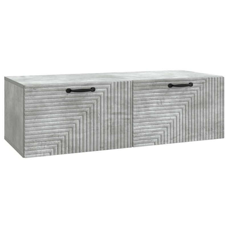 Szafka RTV montowana na ścianie Betonowy szary 98 x 41 x 30 cm