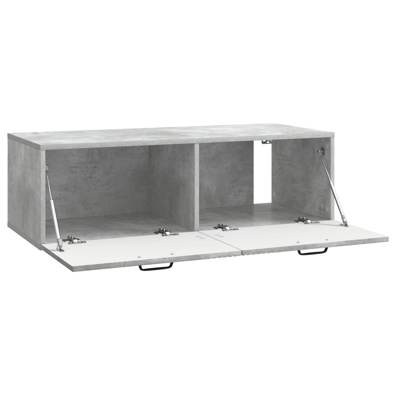 Szafka RTV montowana na ścianie Betonowy szary 98 x 41 x 30 cm