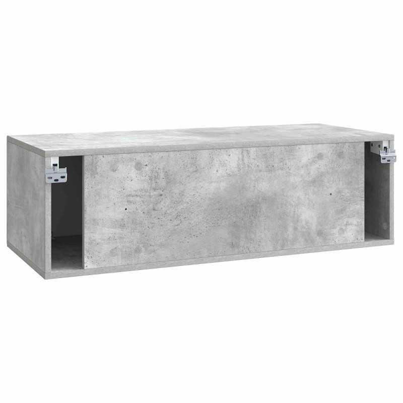 Szafka RTV montowana na ścianie Betonowy szary 98 x 41 x 30 cm