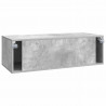 Szafka RTV montowana na ścianie Betonowy szary 98 x 41 x 30 cm