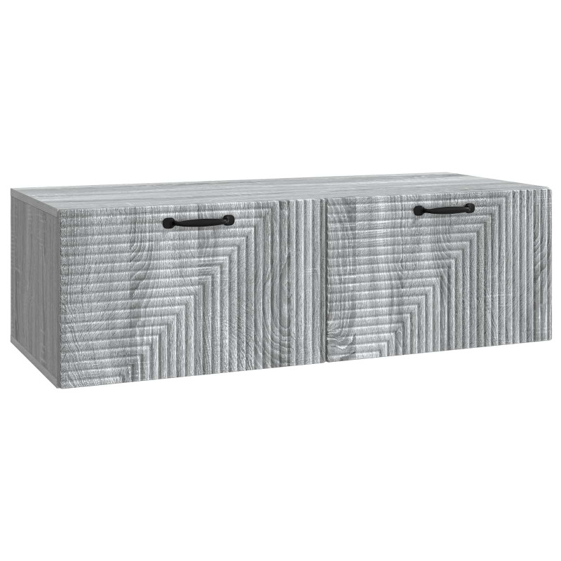 Szafka RTV montowana na ścianie Szary Sonoma 98 x 41 x 30 cm