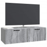 Szafka RTV montowana na ścianie Szary Sonoma 98 x 41 x 30 cm