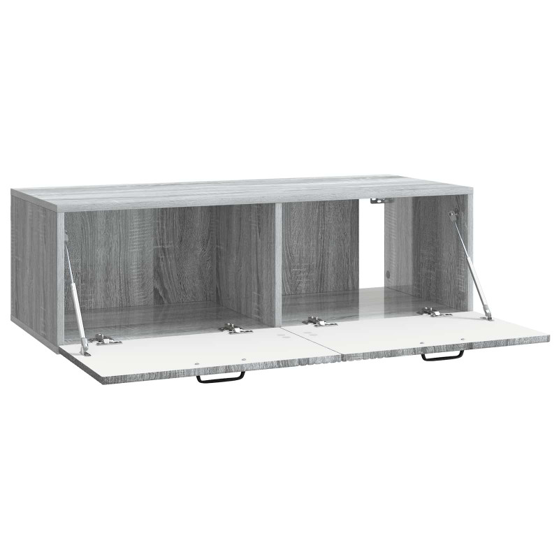 Szafka RTV montowana na ścianie Szary Sonoma 98 x 41 x 30 cm
