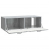Szafka RTV montowana na ścianie Szary Sonoma 98 x 41 x 30 cm