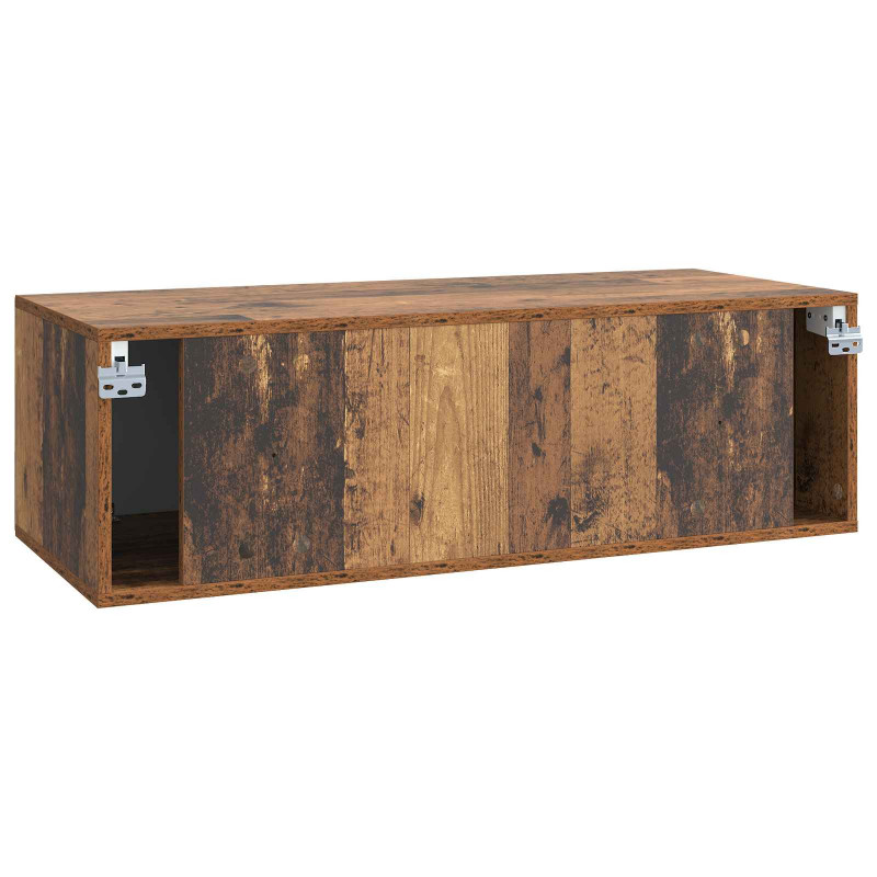 Szafka RTV montowana na ścianie Stare drewno 98 x 41 x 30 cm