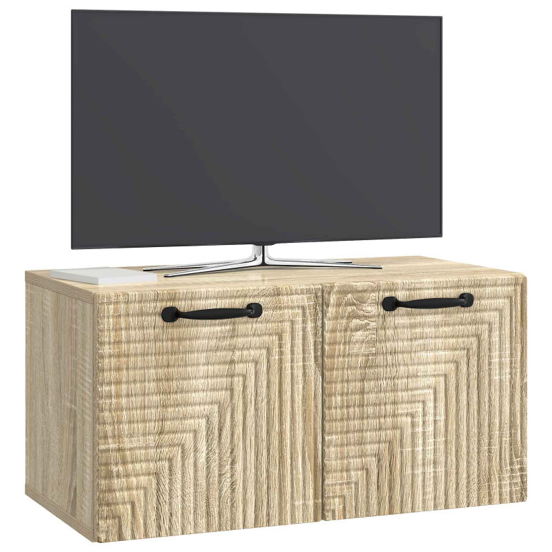 Szafka RTV montowana na ścianie dąb Sonoma 59,5 x 31 x 30 cm