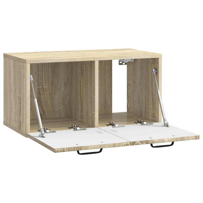 Szafka RTV montowana na ścianie dąb Sonoma 59,5 x 31 x 30 cm