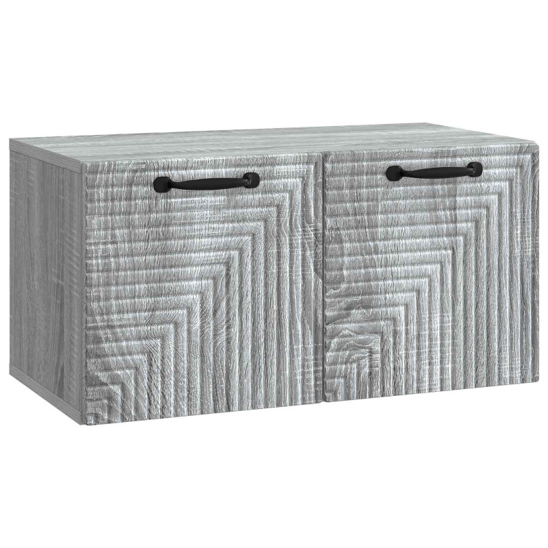 Szafka RTV montowana na ścianie Szary Sonoma 59,5 x 31 x 30 cm