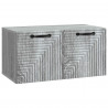 Szafka RTV montowana na ścianie Szary Sonoma 59,5 x 31 x 30 cm