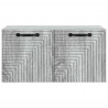 Szafka RTV montowana na ścianie Szary Sonoma 59,5 x 31 x 30 cm