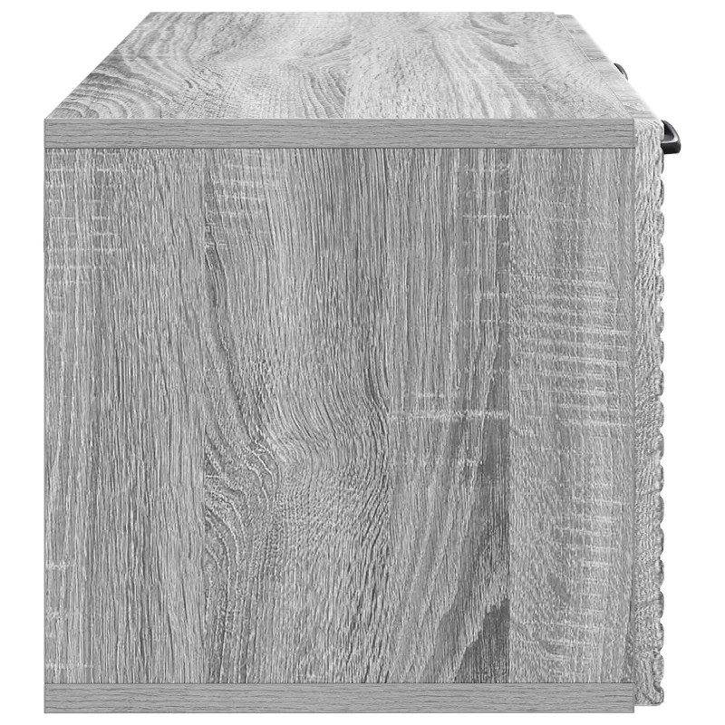 Szafka RTV montowana na ścianie Szary Sonoma 59,5 x 31 x 30 cm