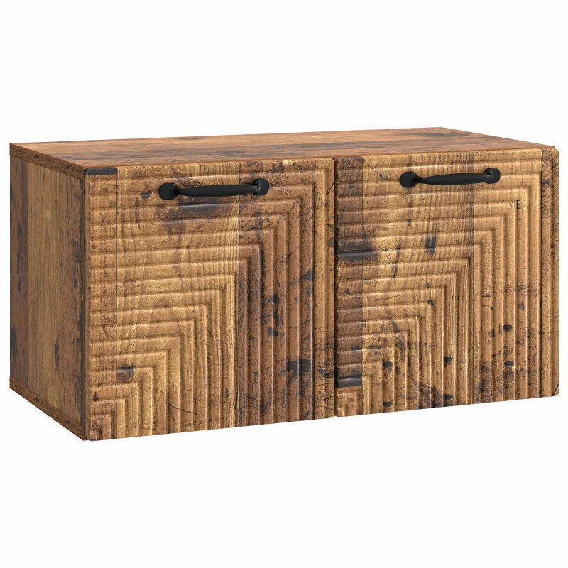 Szafka RTV montowana na ścianie Stare drewno 59,5 x 31 x 30 cm