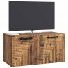 Szafka RTV montowana na ścianie Stare drewno 59,5 x 31 x 30 cm