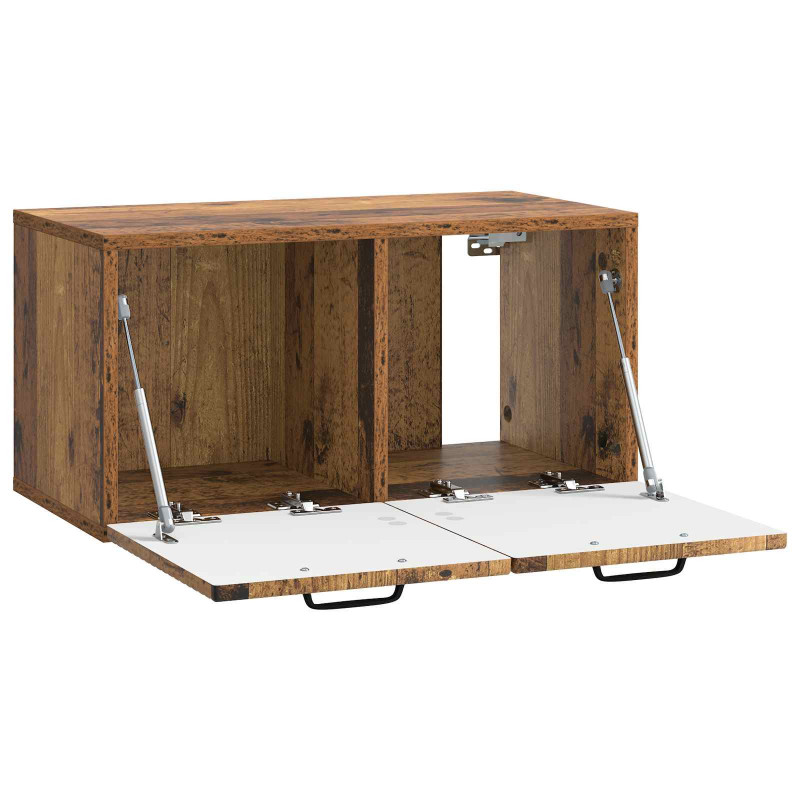 Szafka RTV montowana na ścianie Stare drewno 59,5 x 31 x 30 cm