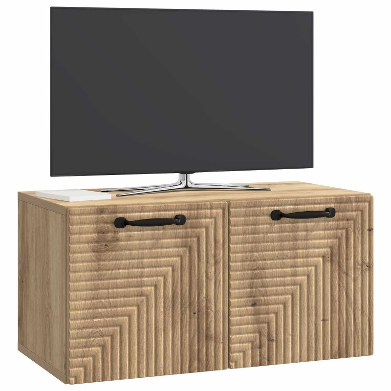 Szafka RTV montowana na ścianie Dąb artisan 59,5 x 31 x 30 cm