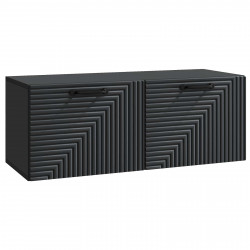 Szafka RTV montowana na ścianie Czarny 78,5 x 31 x 30 cm