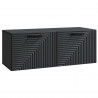 Szafka RTV montowana na ścianie Czarny 78,5 x 31 x 30 cm