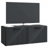 Szafka RTV montowana na ścianie Czarny 78,5 x 31 x 30 cm
