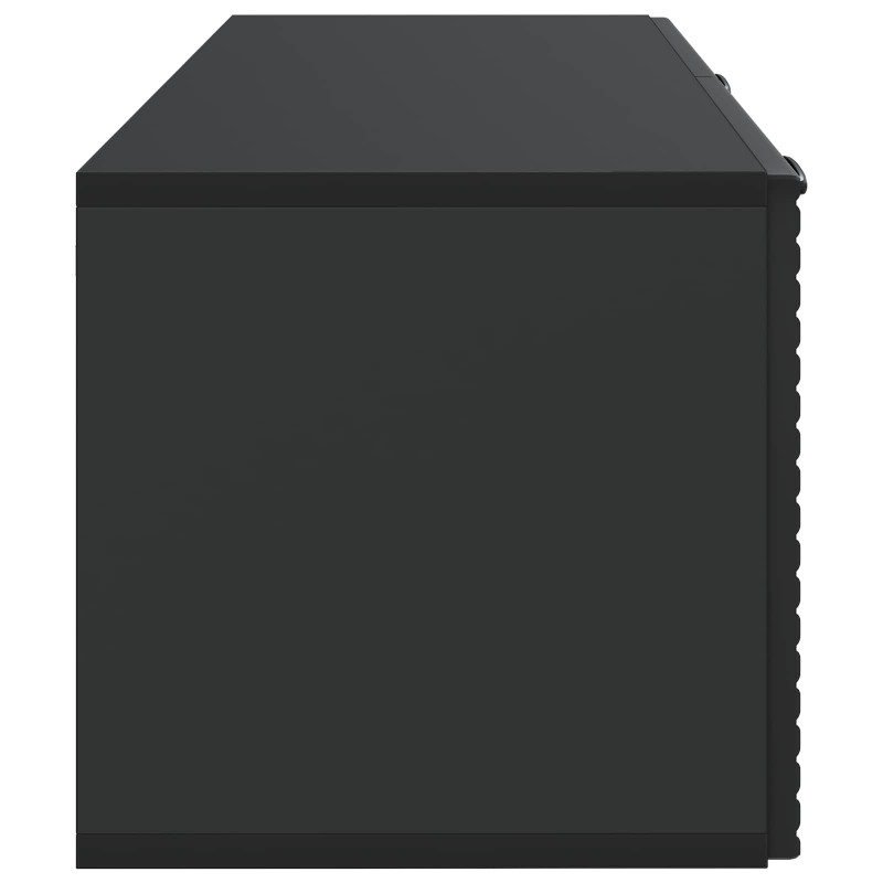 Szafka RTV montowana na ścianie Czarny 78,5 x 31 x 30 cm