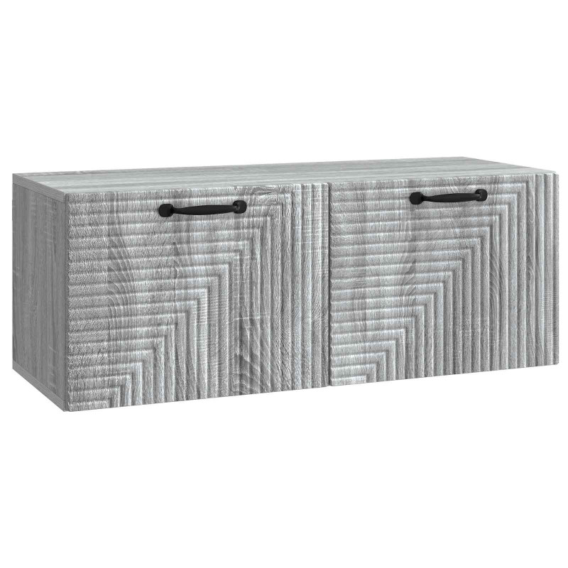 Szafka RTV montowana na ścianie Szary Sonoma 78,5 x 31 x 30 cm