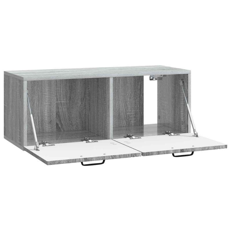 Szafka RTV montowana na ścianie Szary Sonoma 78,5 x 31 x 30 cm