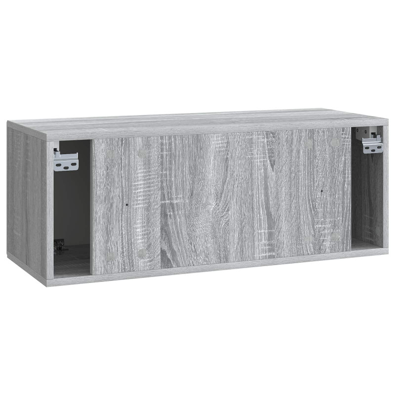 Szafka RTV montowana na ścianie Szary Sonoma 78,5 x 31 x 30 cm