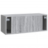 Szafka RTV montowana na ścianie Szary Sonoma 78,5 x 31 x 30 cm