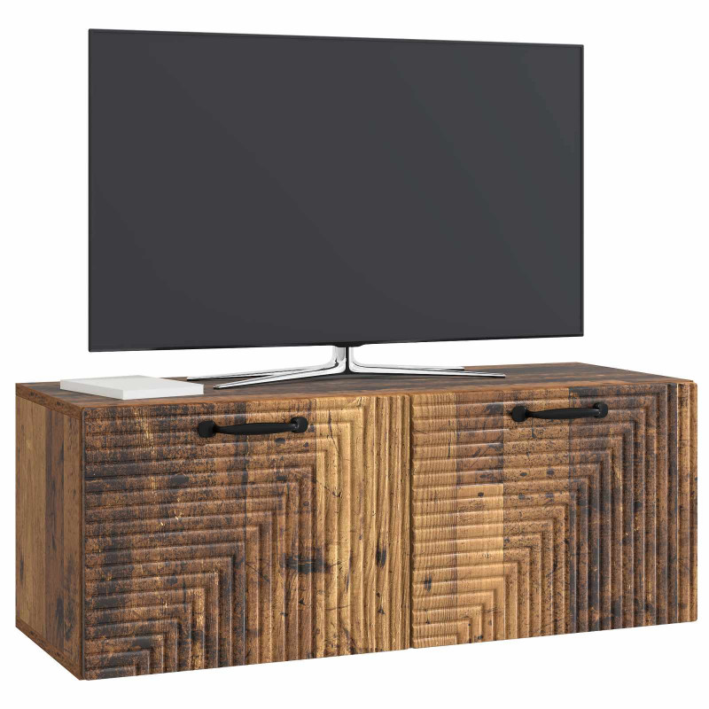 Szafka RTV montowana na ścianie Stare drewno 78,5 x 31 x 30 cm