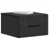 Wisząca Szafka Nocna z szufladą 2 pcs Czarny 34,5 x 33 x 20 cm