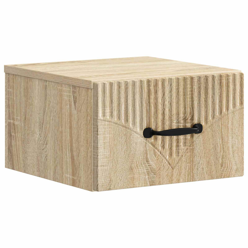 Wisząca Szafka Nocna 2 pcs dąb Sonoma 34,5 x 33 x 20 cm