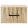 Wisząca Szafka Nocna 2 pcs dąb Sonoma 34,5 x 33 x 20 cm