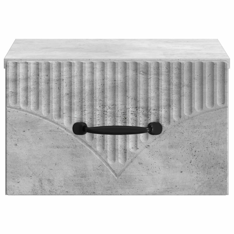 Wisząca Szafka Nocna 2 pcs Betonowy szary 34,5 x 33 x 20 cm