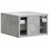Wisząca Szafka Nocna 2 pcs Betonowy szary 34,5 x 33 x 20 cm