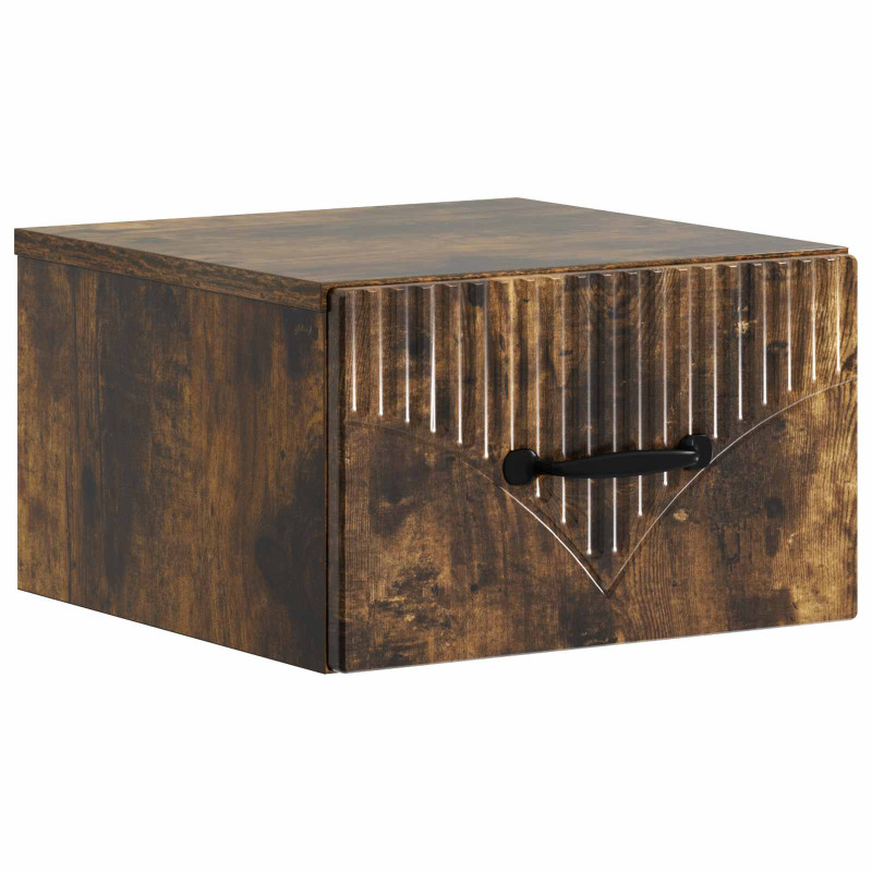 Wisząca Szafka Nocna 2 pcs Dąb wędzony 34,5 x 33 x 20 cm