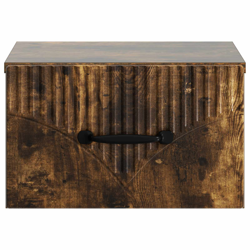 Wisząca Szafka Nocna 2 pcs Dąb wędzony 34,5 x 33 x 20 cm