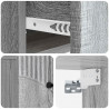 Wisząca Szafka Nocna 2 pcs Szary Sonoma 34,5 x 33 x 20 cm