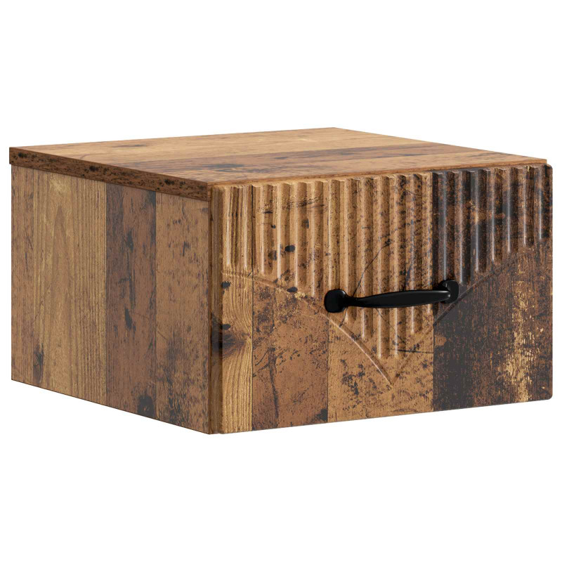 Wisząca Szafka Nocna 2 pcs Stare drewno 34,5 x 33 x 20 cm