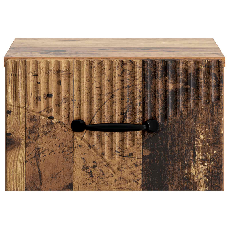Wisząca Szafka Nocna 2 pcs Stare drewno 34,5 x 33 x 20 cm